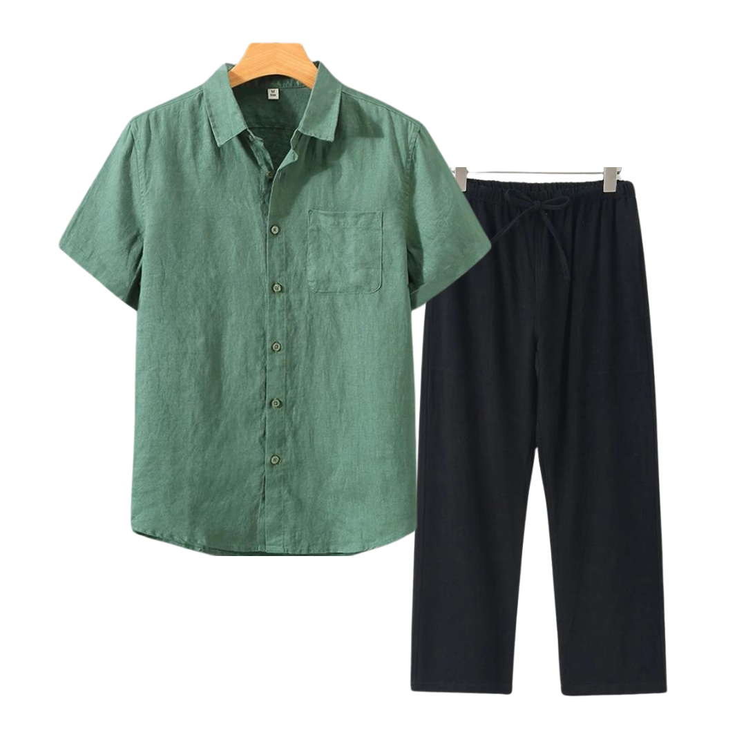 IBIZA - Linen Men Set (Shirt + Pants)