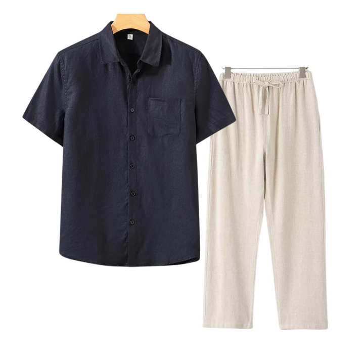 IBIZA - Linen Men Set (Shirt + Pants)