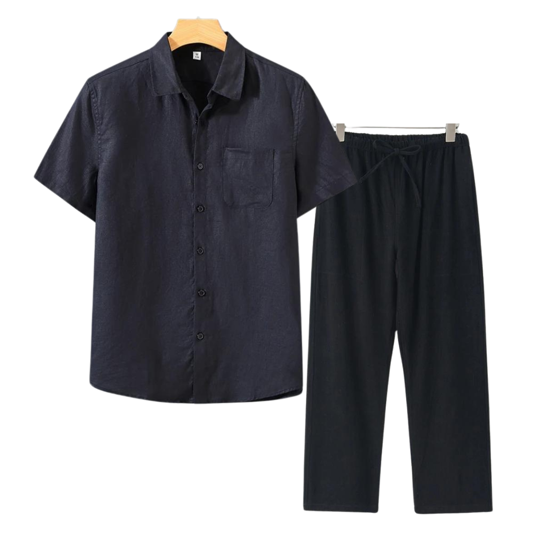 IBIZA - Linen Men Set (Shirt + Pants)