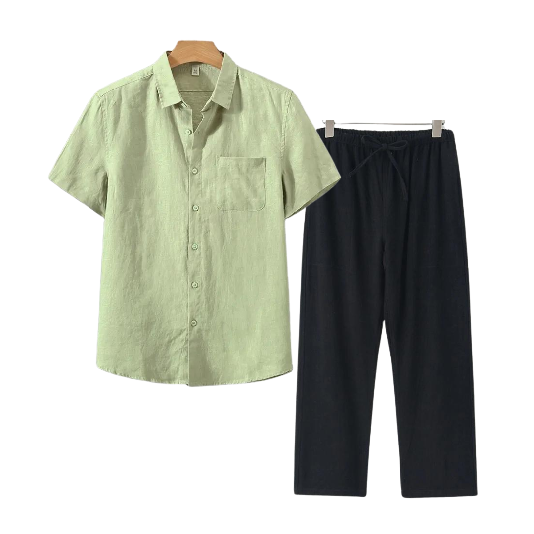 IBIZA - Linen Men Set (Shirt + Pants)