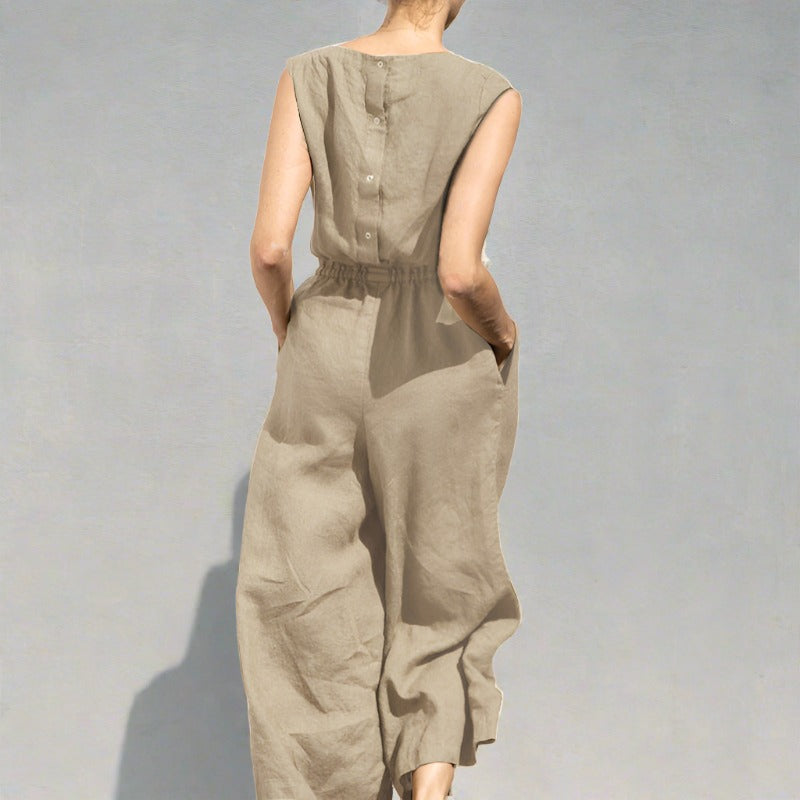 Stella | Sleeveless Casual Chic Jumpsuit