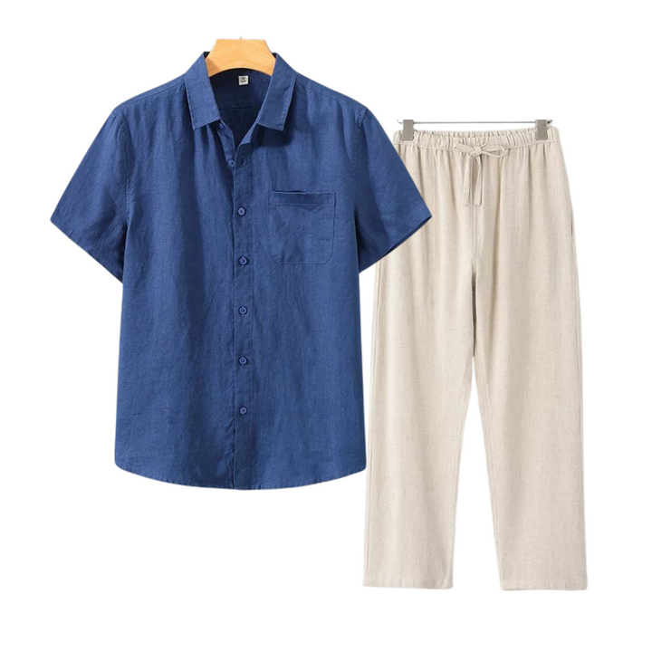 IBIZA - Linen Men Set (Shirt + Pants)