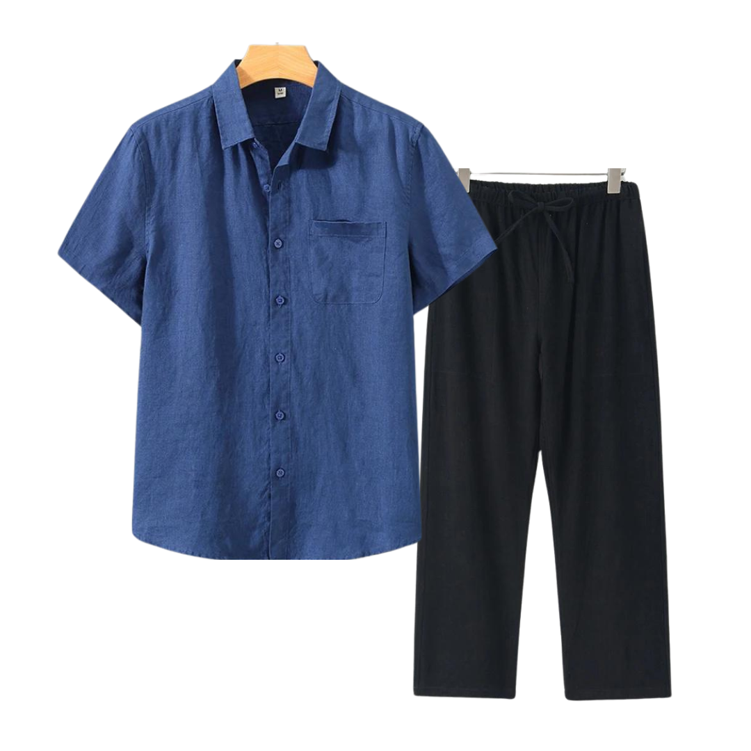 IBIZA - Linen Men Set (Shirt + Pants)