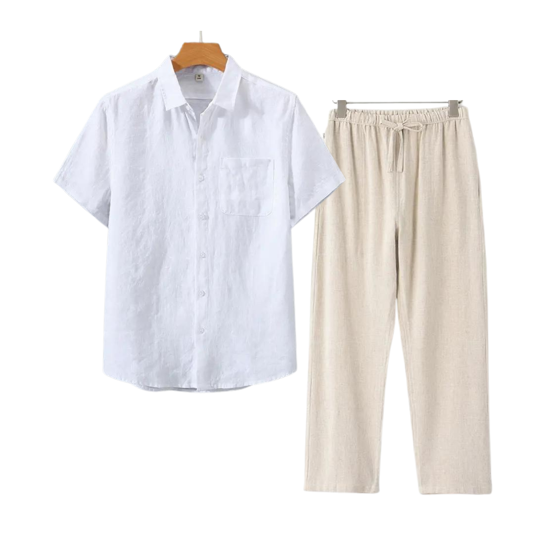 IBIZA - Linen Men Set (Shirt + Pants)