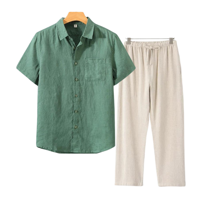 IBIZA - Linen Men Set (Shirt + Pants)