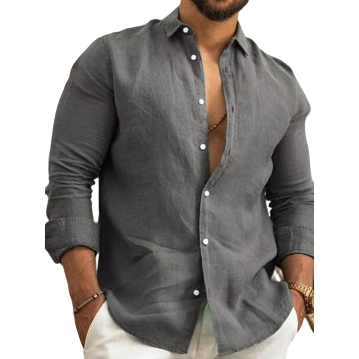 Rony | Men's cotton and linen spring and summer casual shirt