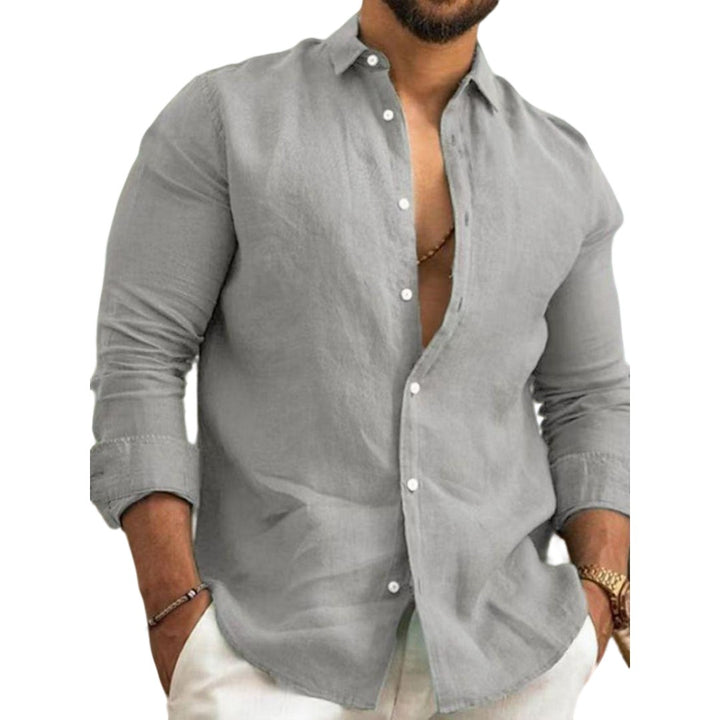 Rony | Men's cotton and linen spring and summer casual shirt