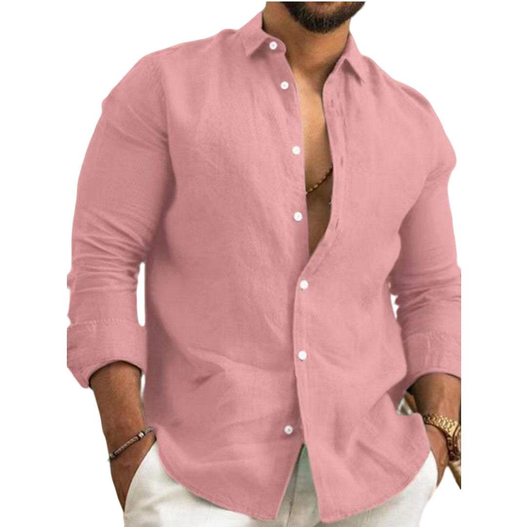 Rony | Men's cotton and linen spring and summer casual shirt