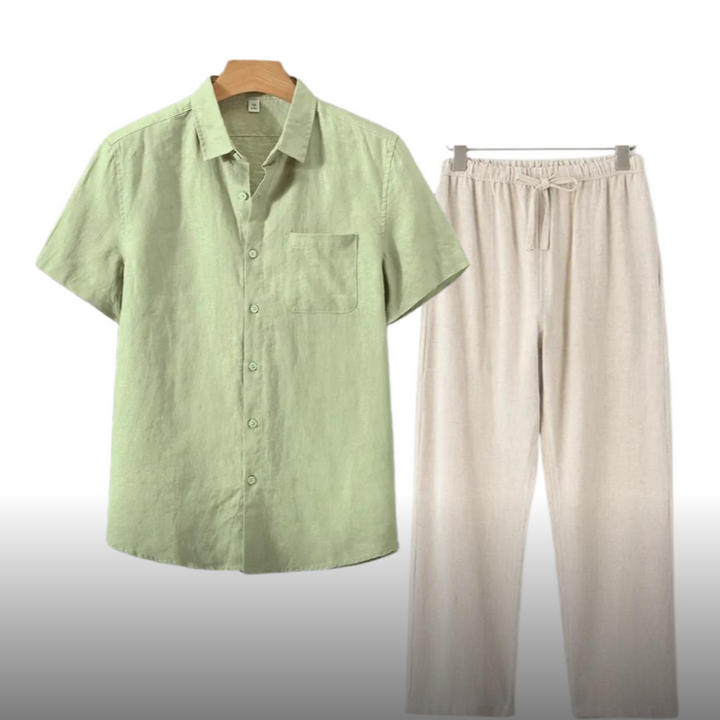 IBIZA - Linen Men Set (Shirt + Pants)