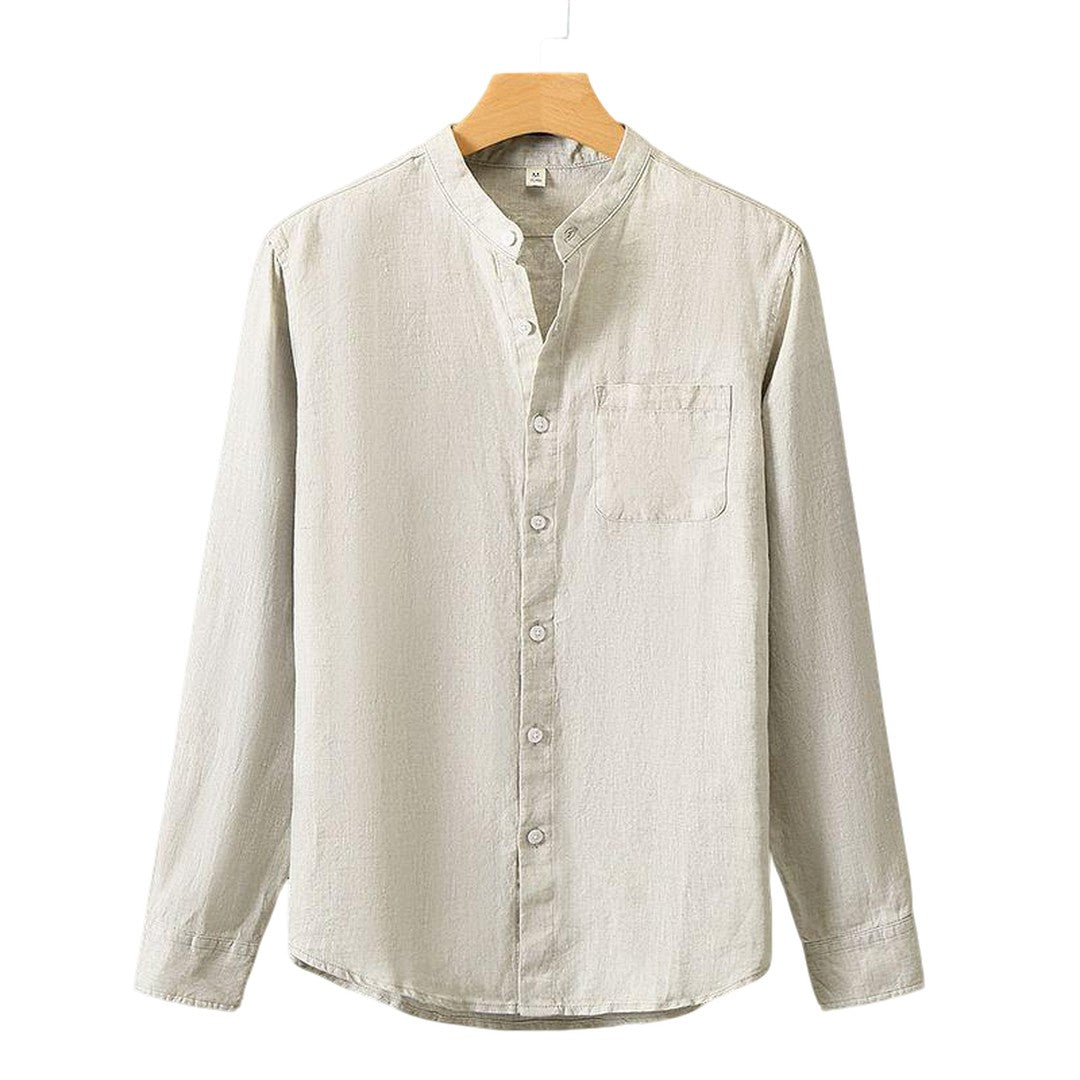 DAILIN - Linen Longsleeve Shirt