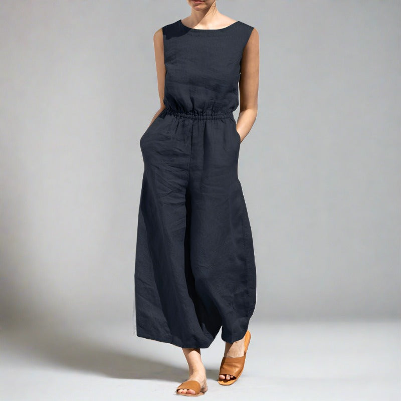 Stella | Sleeveless Casual Chic Jumpsuit