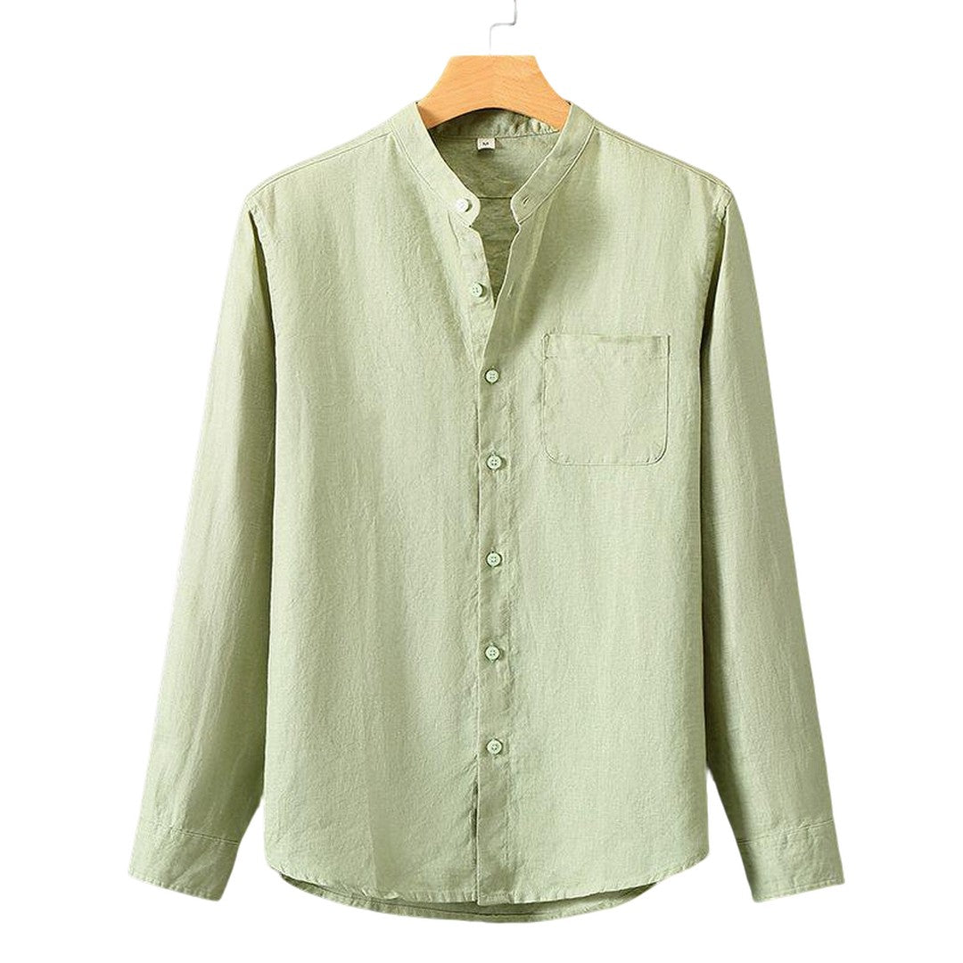 DAILIN - Linen Longsleeve Shirt